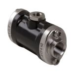 VMP010 РЕЗЬБА G 3/8 КОРПУС POM ЧЕРНЫЙ ФЛАНЕЦ AISI316L