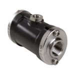 VMP015 РЕЗЬБА G 1/2 КОРПУС POM ЧЕРНЫЙ ФЛАНЕЦ AISI316L