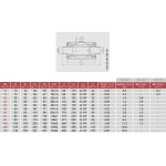 VMC32.50R.30LX КОРПУС АЛЮМИНИЙ ФЛАНЕЦ AISI 316L ПОД ПРИВАРКУ DIN EN 10357